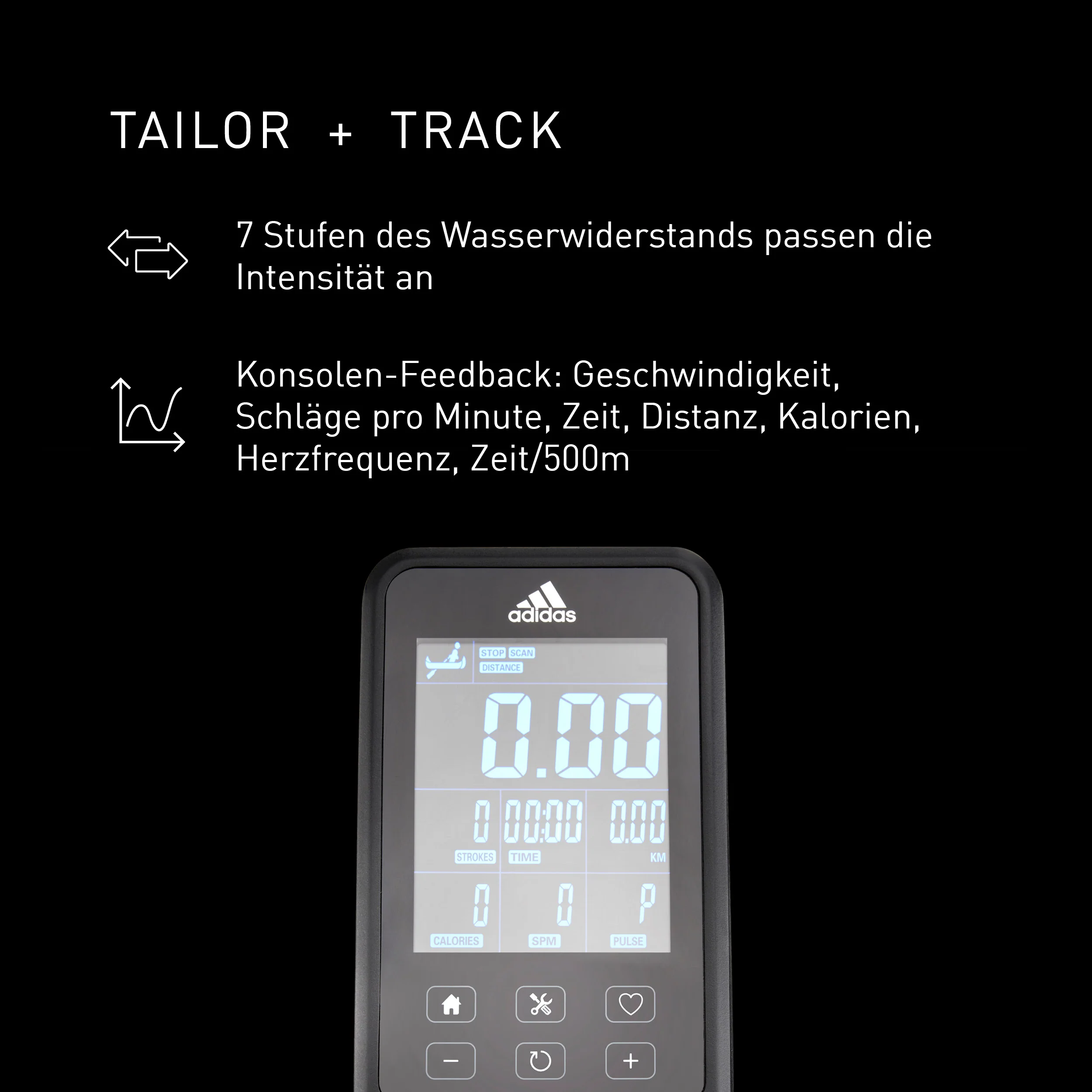 adidas R-21 Water Rower Bluetooth Wasserrudergerät - Image 5