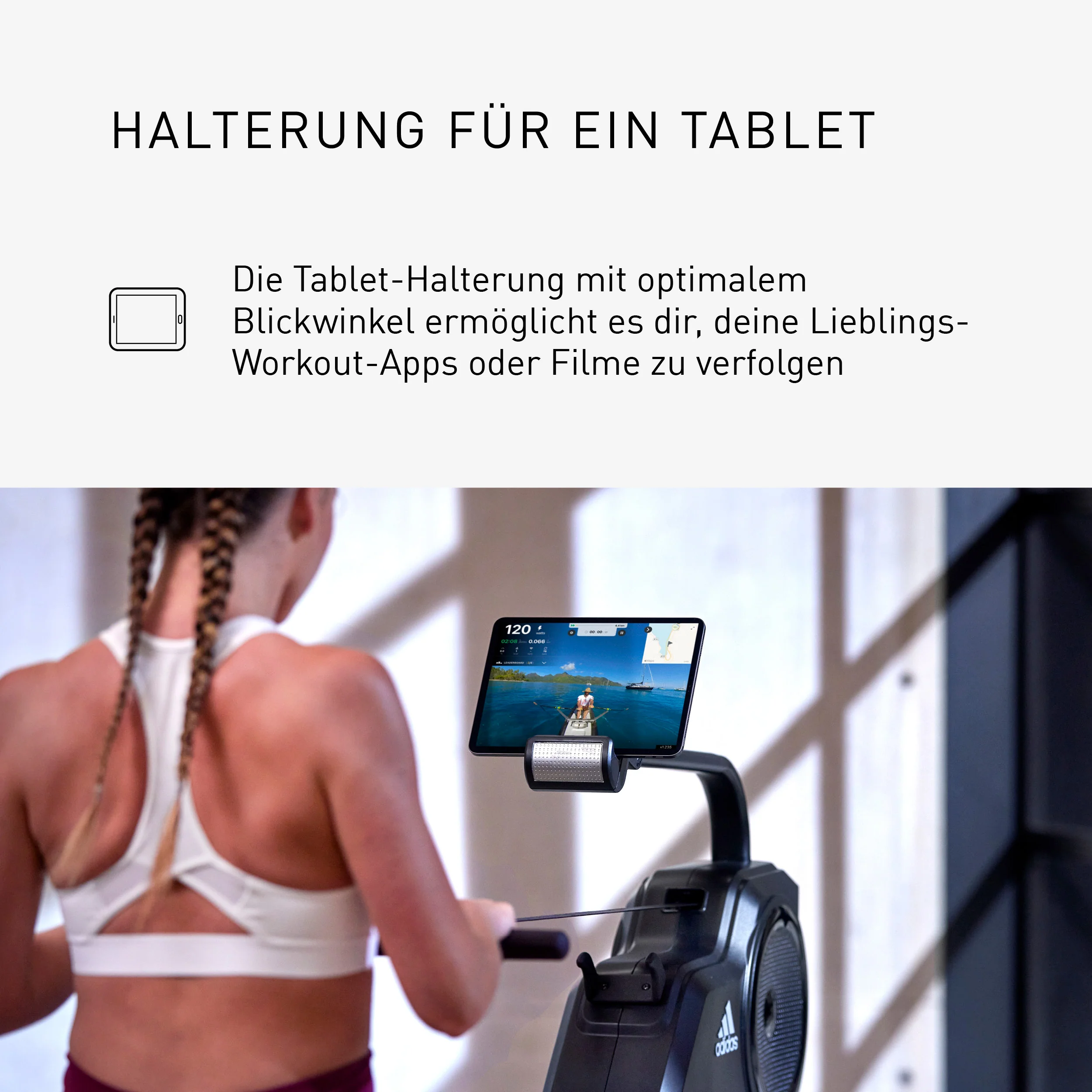 adidas R-21 Water Rower Bluetooth Wasserrudergerät - Image 8