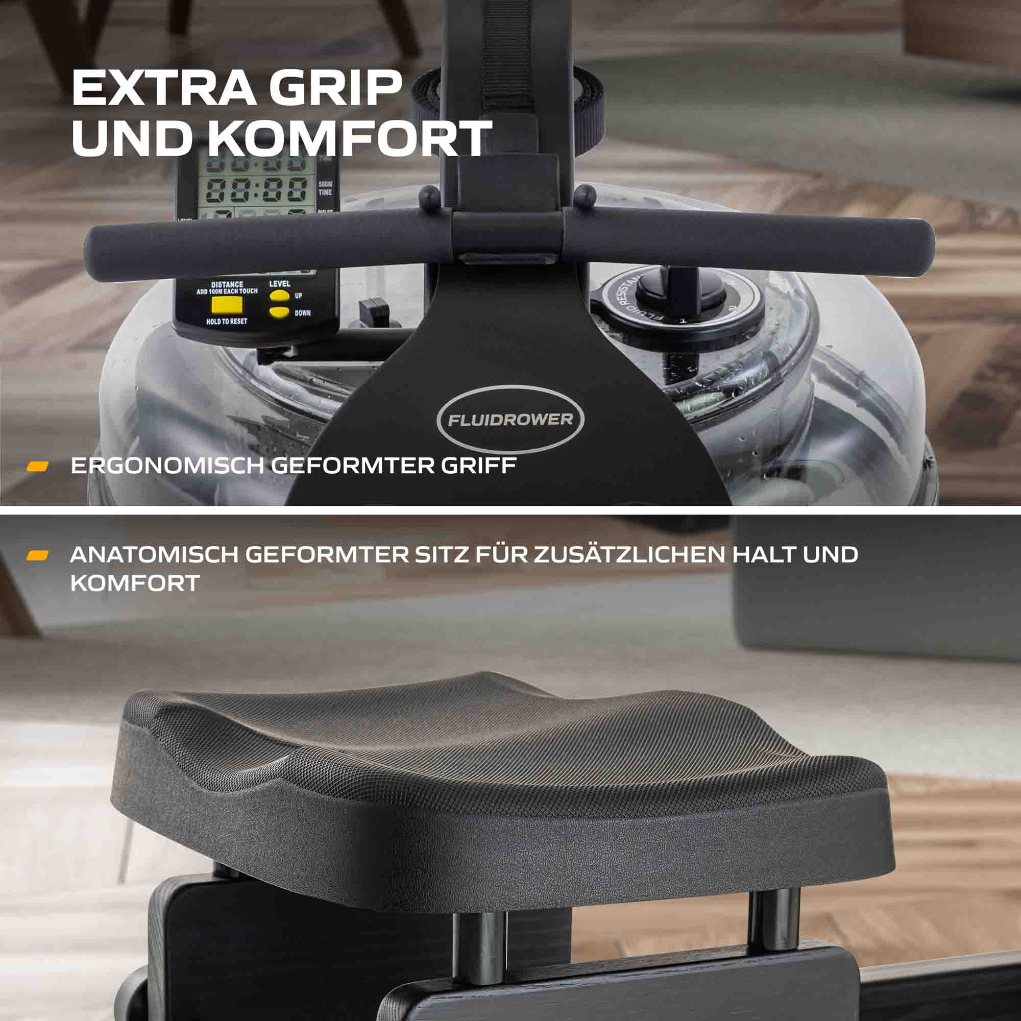 Fluid Rower Rudergerät Apollo Plus Black - Image 8