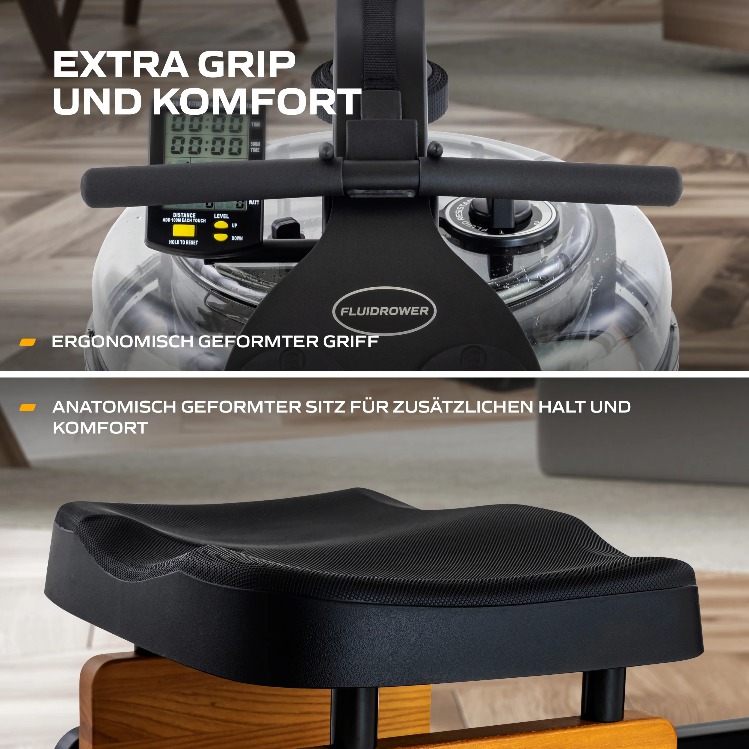 Fluid Rower Rudergerät Apollo Plus Esche - Image 8