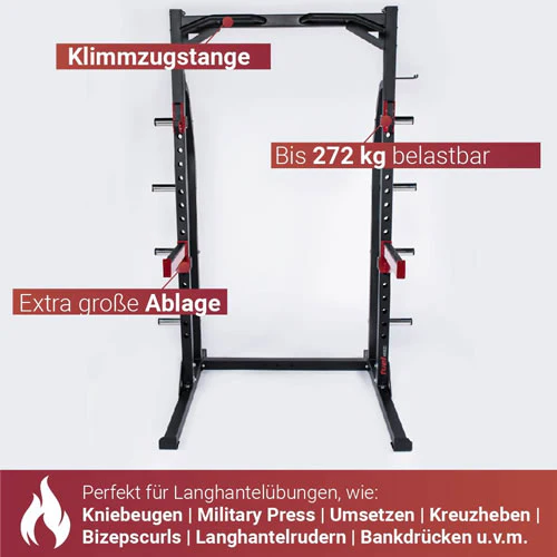 FUEL Fitness HR400 Half Cage mit Hantelscheibenständer - Image 3