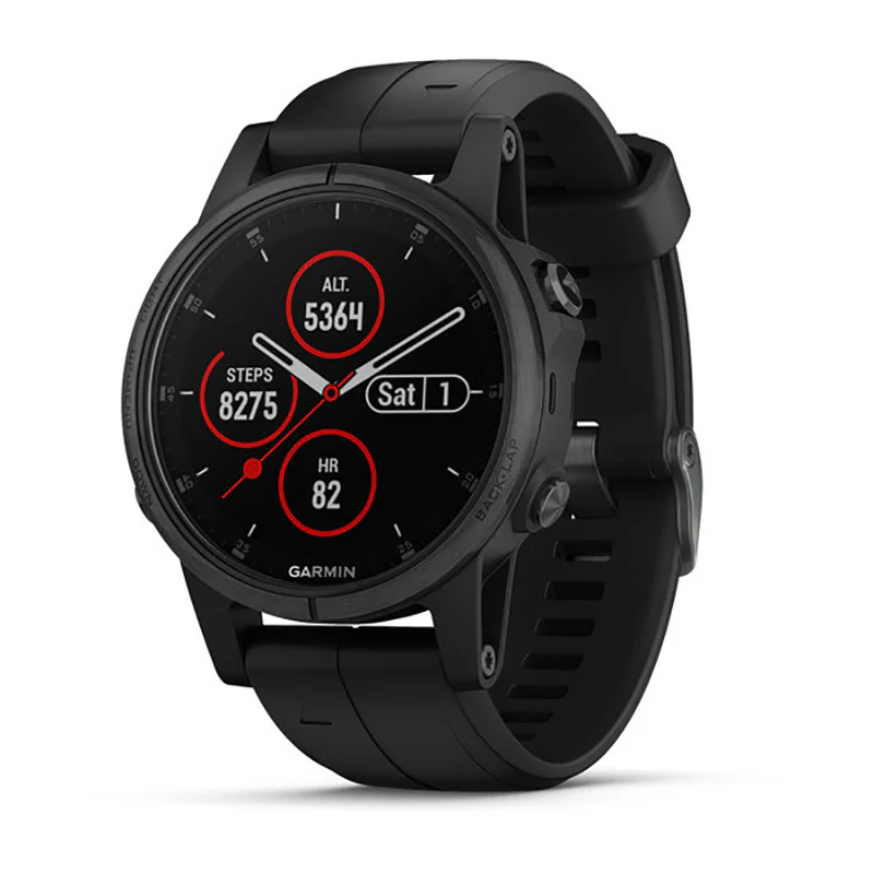 Garmin Laufuhr FENIX 5S PLUS Saphir Edition Schwarz