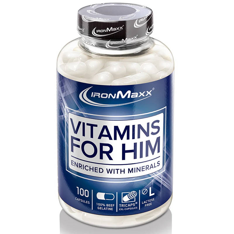 IronMaxx Mineralien Vitamins For Him 100 Kapseln á 1638mg
