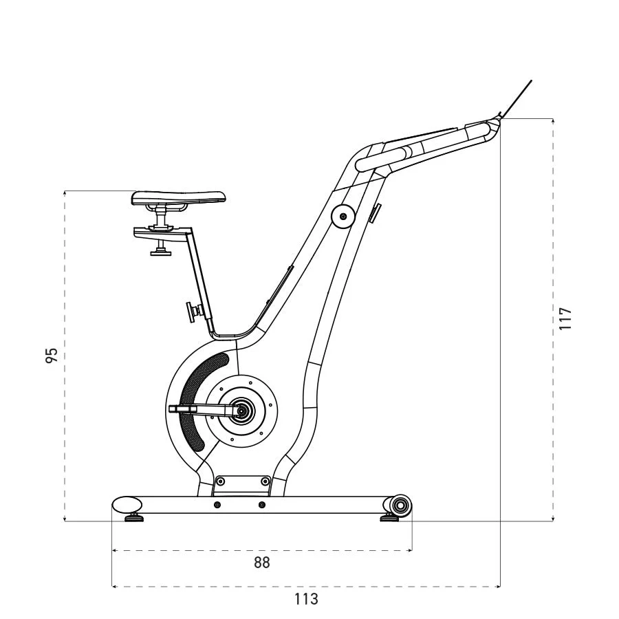 NOHRD Bike V.2 Kirsche Fahrradergometer - Image 2