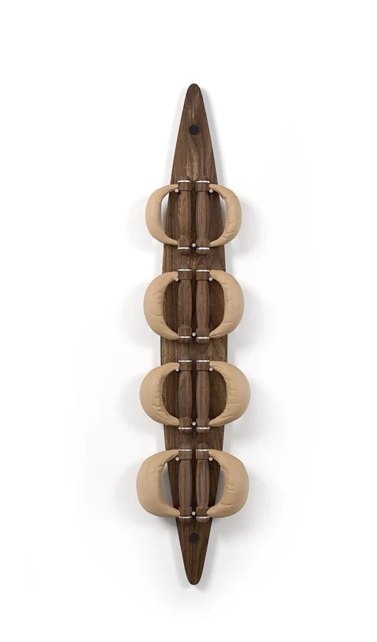 NOHrD Swing Board Nussbaum-Set Leder Schwarz - Image 4