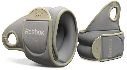 Reebok Gewichtsmanschetten Handgelenk, Paar 2x 0,5kg/ Farbe: Blau/Grau - Image 2