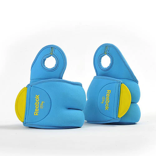 Reebok Gewichtsmanschetten Handgelenk, Paar 2x 0,5kg/ Farbe: Blau/Grau - Image 5