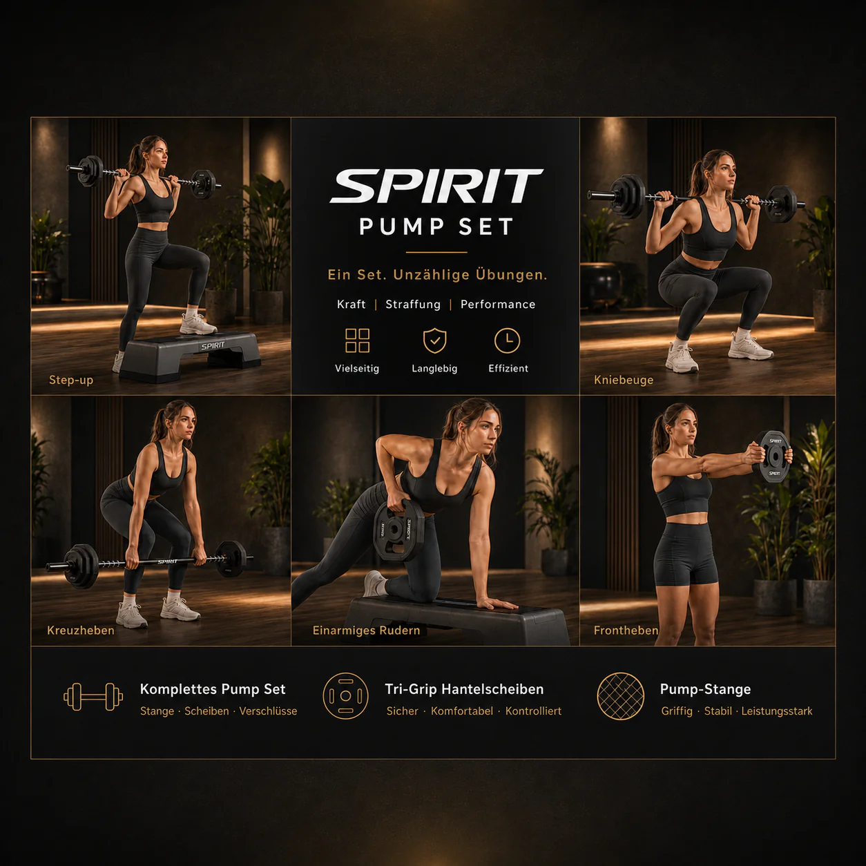 Spirit Fitness Aerobic Pump Studio Set 20 kg - Image 4