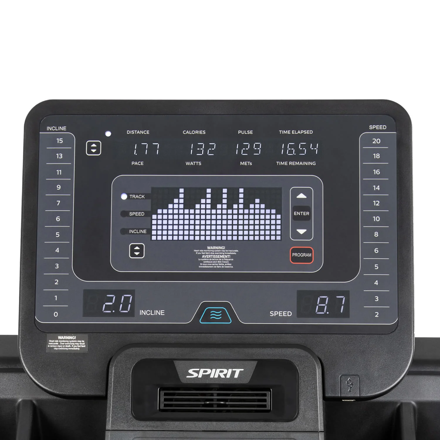 Spirit Fitness Laufband CT800+ LED - Image 8