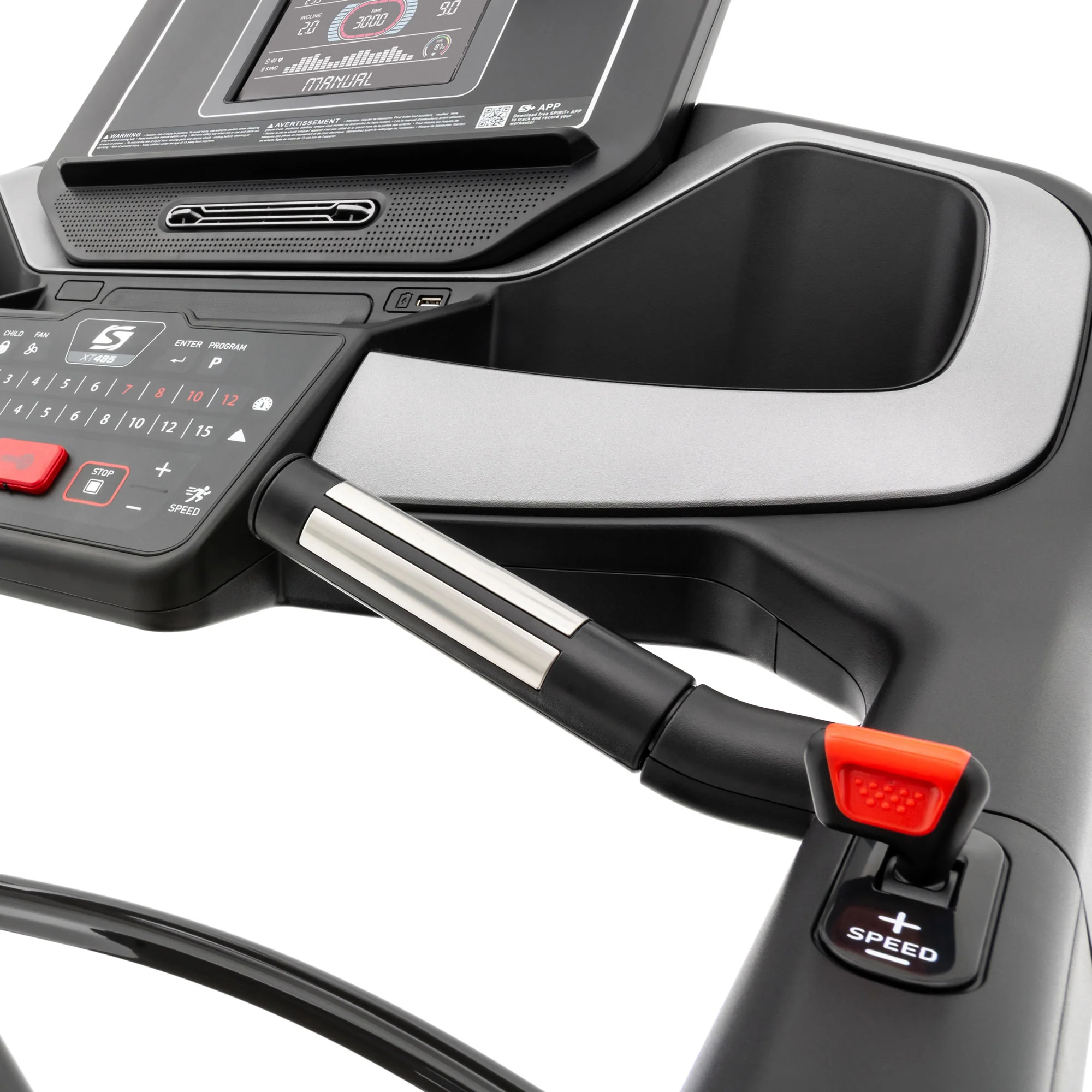Spirit Fitness Laufband XT485 Black - Image 8