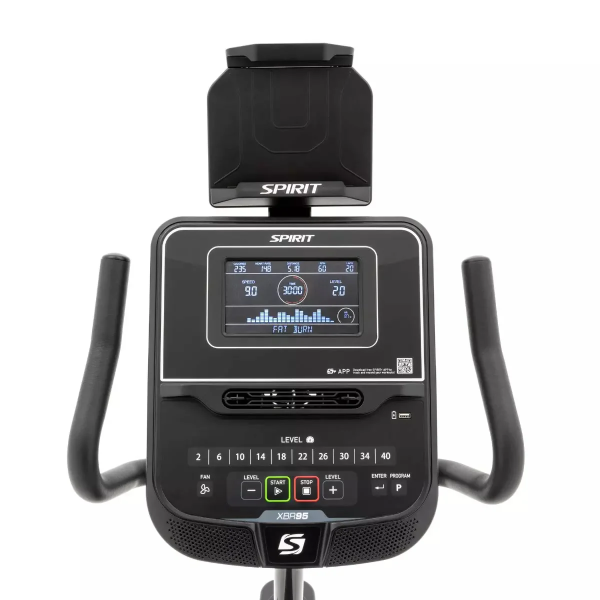 Spirit Fitness Liegeergometer XBR95 Black - Image 4