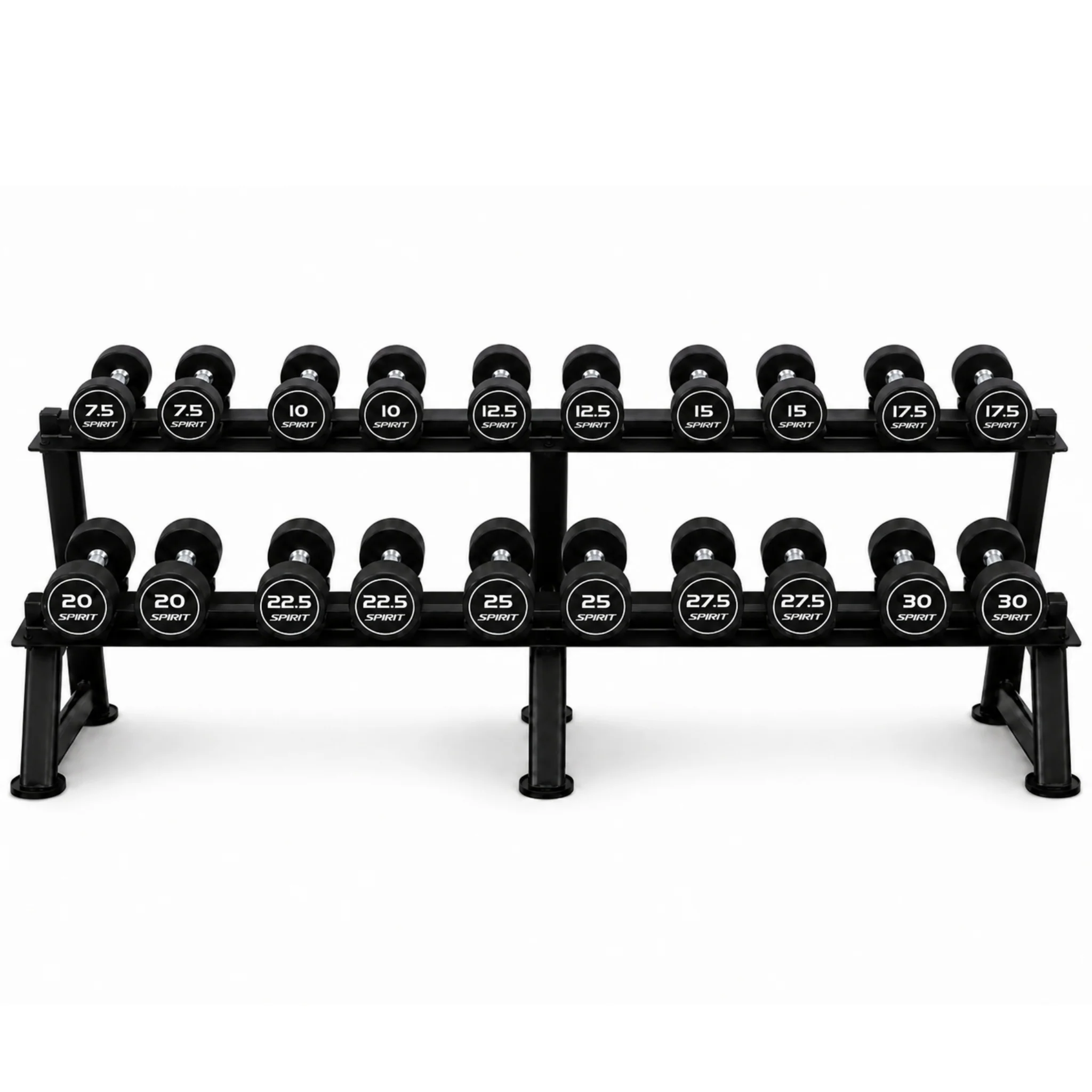 Spirit Fitness Round Rubber Kurzhantel - Image 19