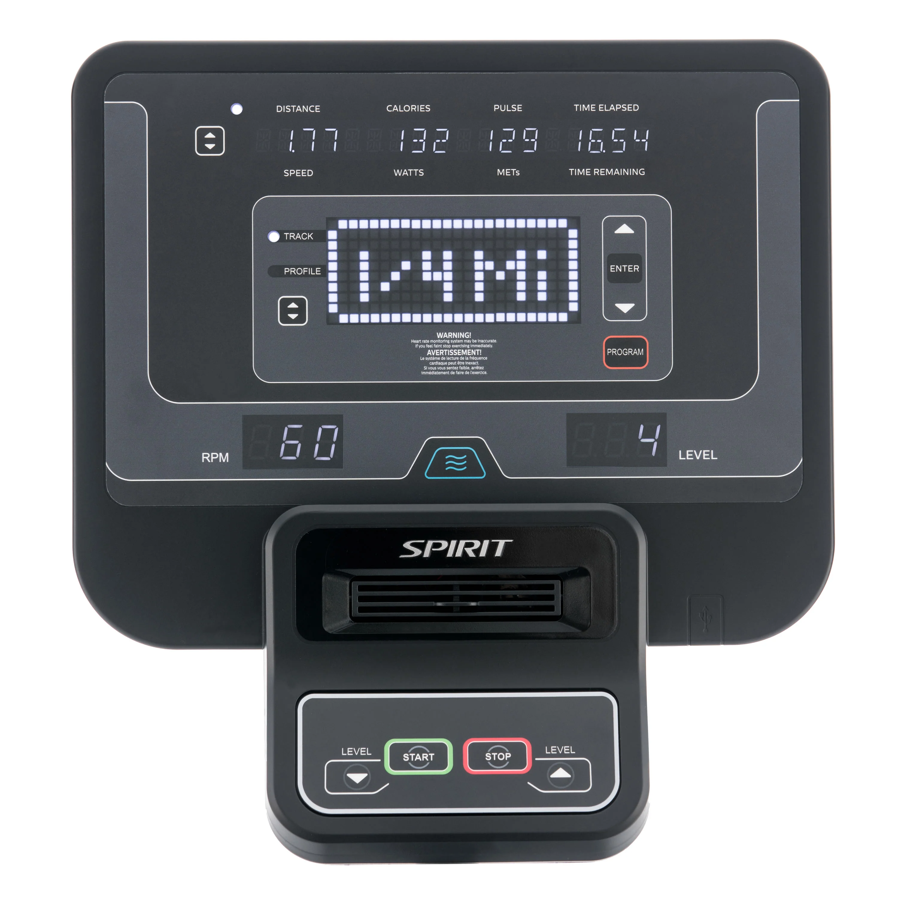 Spirit Fitness Ergometer CU800+ LED - Image 4