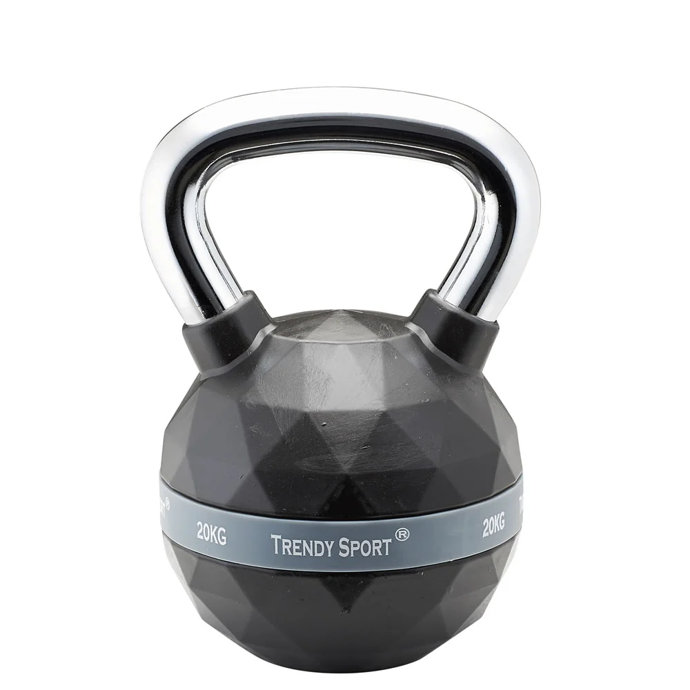 Trendy Exclusiv Kettlebell Chrom-Gummi 6-24kg - Image 4