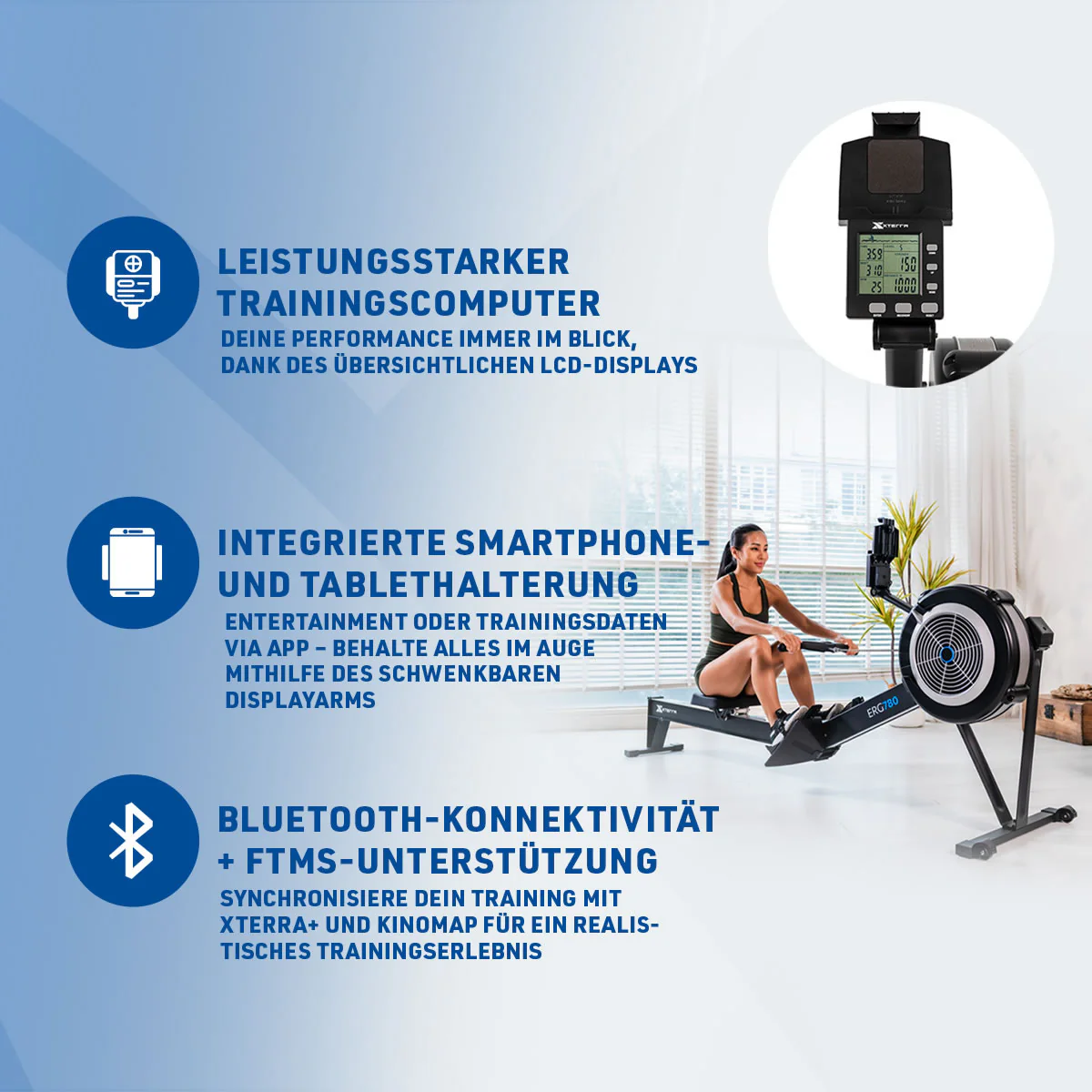 XTERRA Fitness ERG780 Air Rower - Image 5